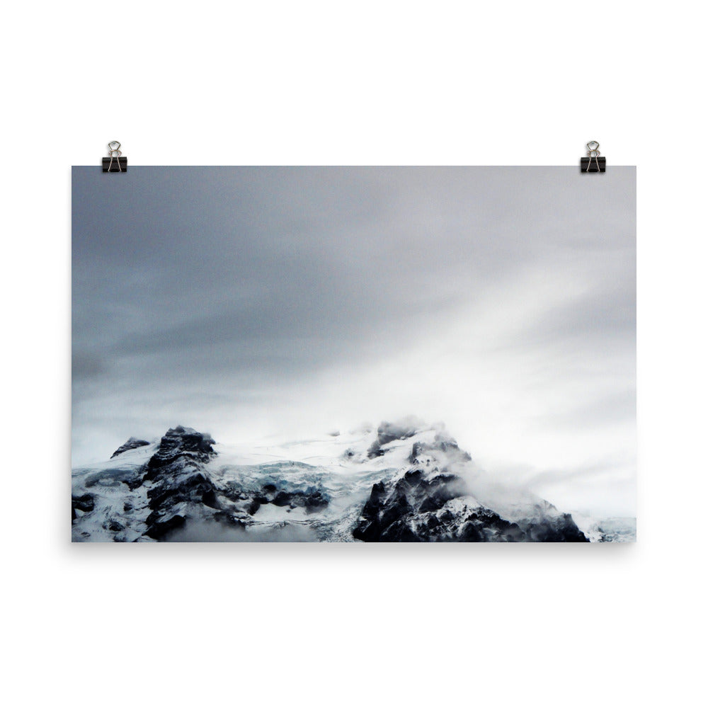 glacier | it's just hanging, you know? iceland.