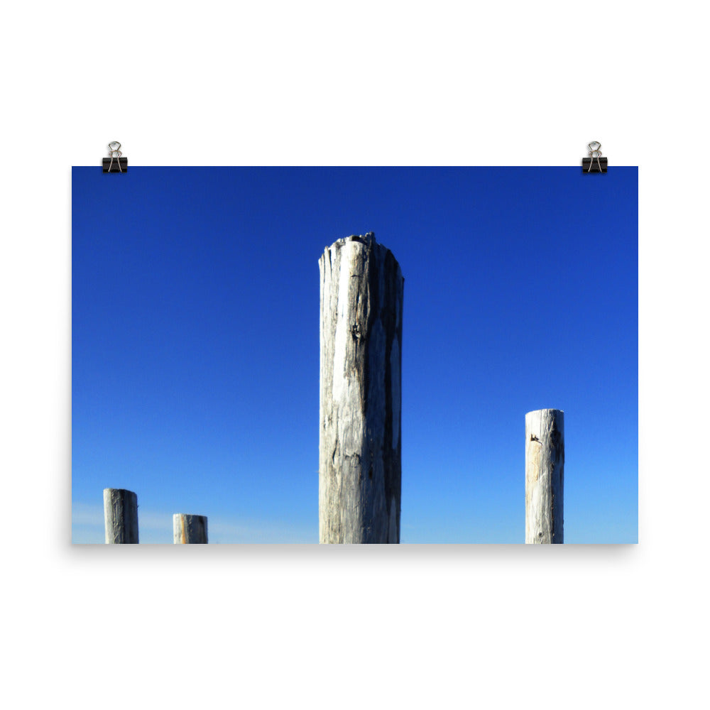poles | newfoundland's wooden poles are rather like anywhere else's wooden poles. it's just that these are in newfoundland.