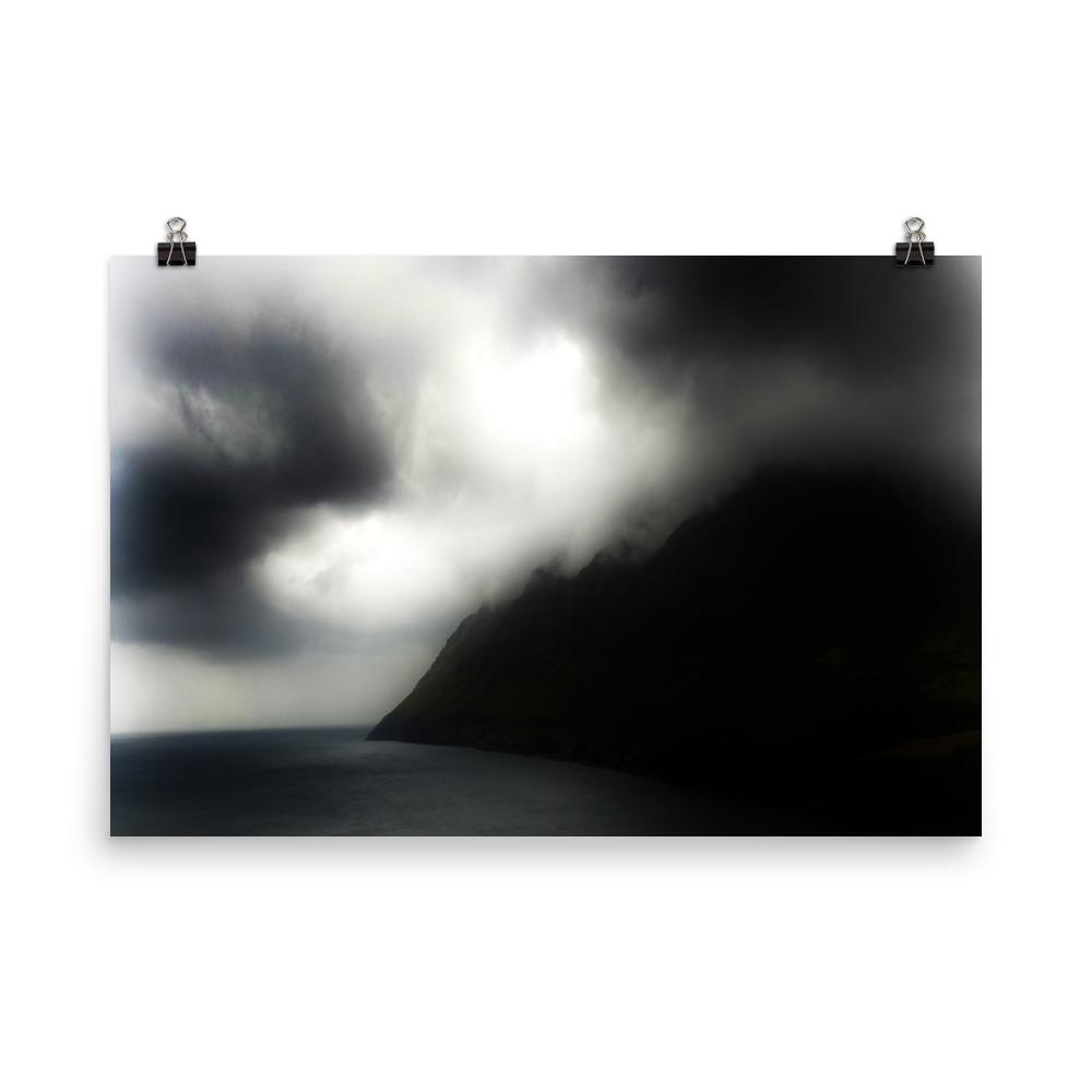 promontory | faeroes. bleak? interestingly moody.