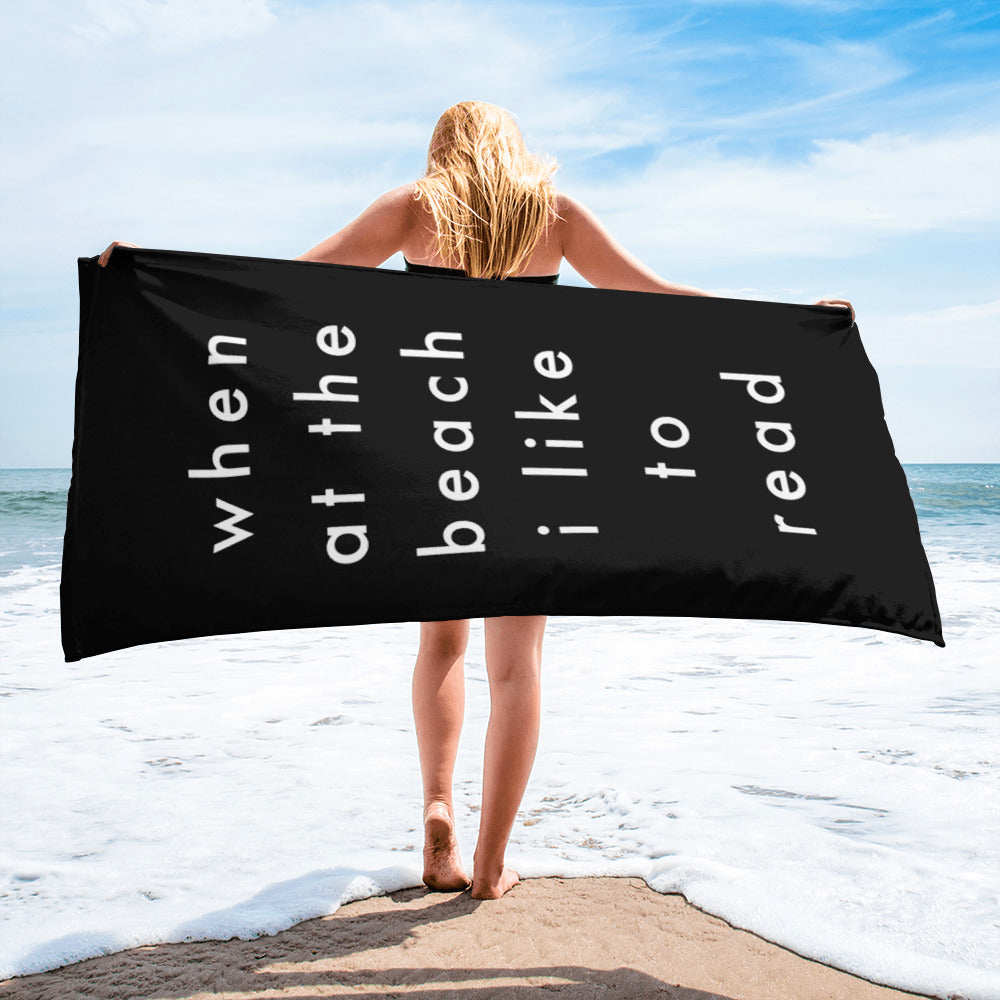 when at the beach | beach towel