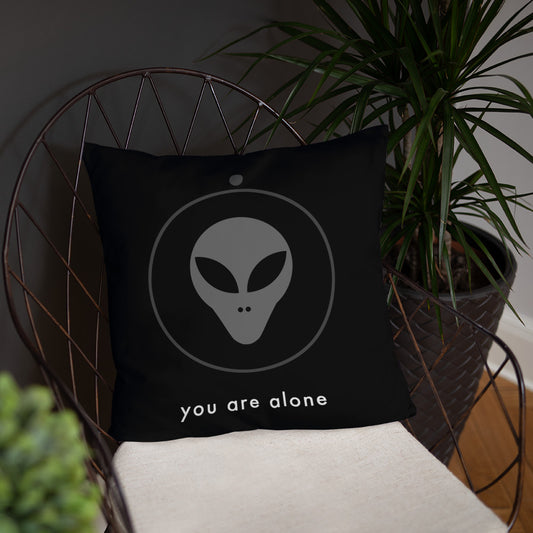 you are alone | Pillow black