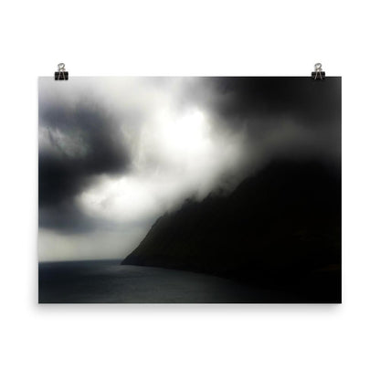 promontory | Faeroes. Bleak? interestingly moody.
