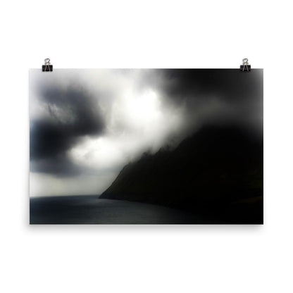 promontory | Faeroes. Bleak? interestingly moody.