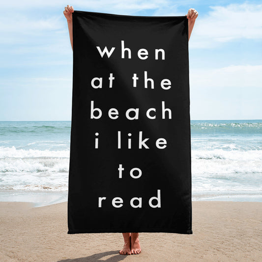 when at the beach | Beach towel