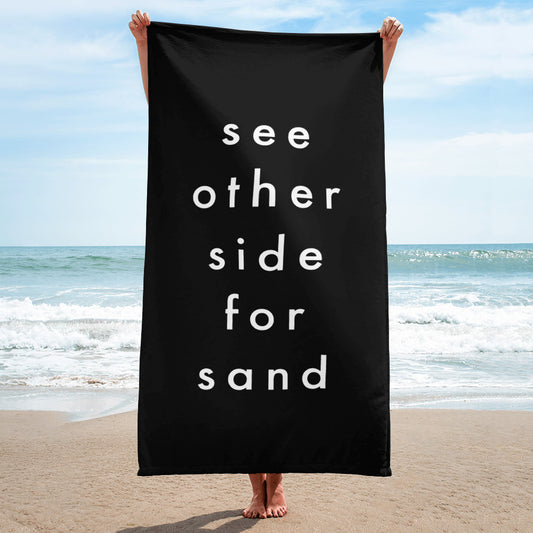 see other side for sand | Beach towel