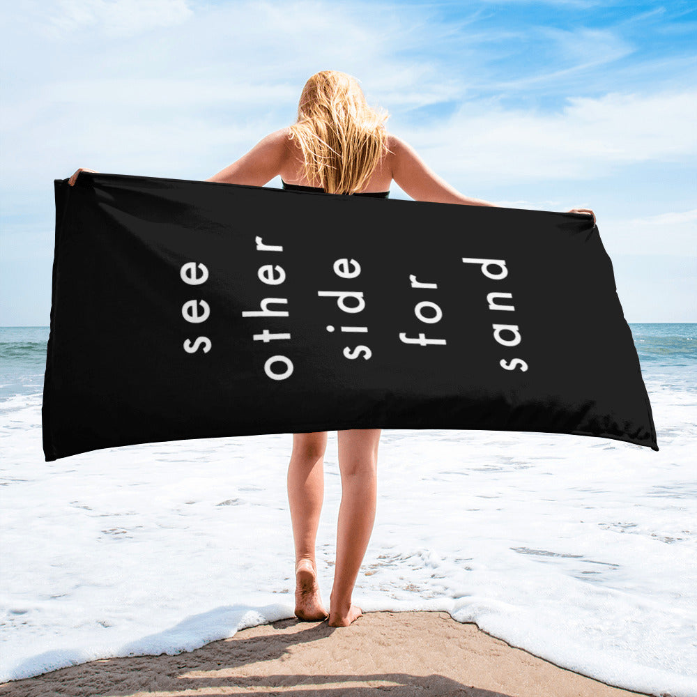 see other side for sand | Beach towel