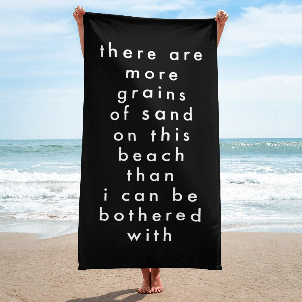 too many grains | Beach towels