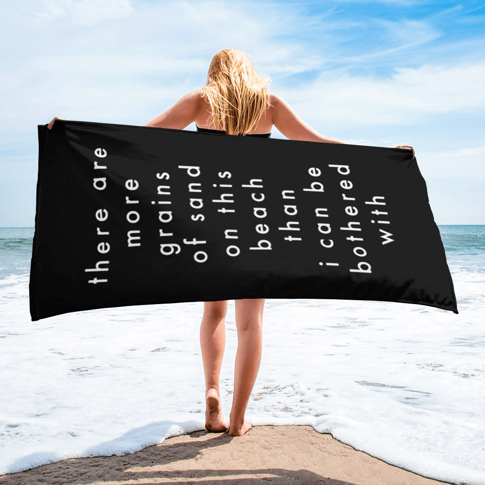 too many grains | Beach towels