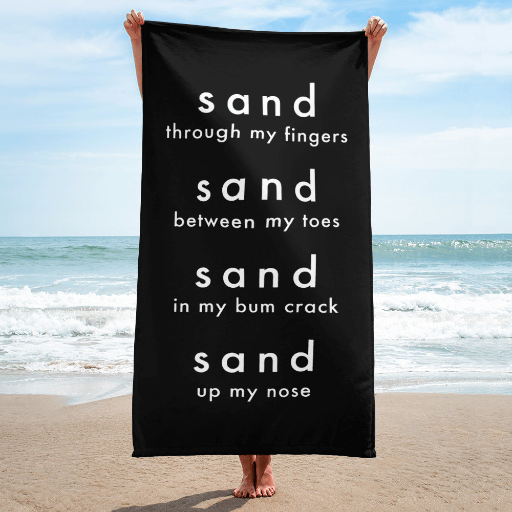 sand in |Towel