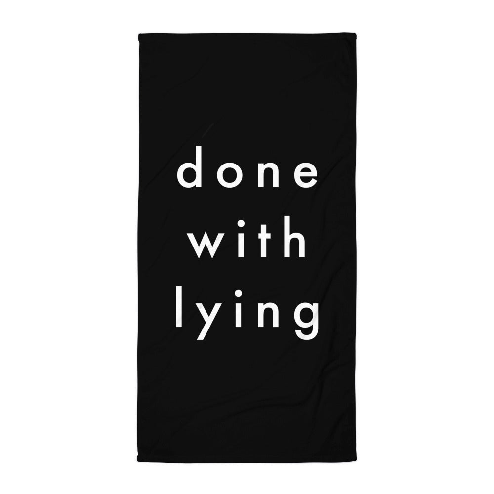 lying | Beach Towel