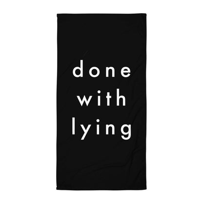 lying | Beach Towel