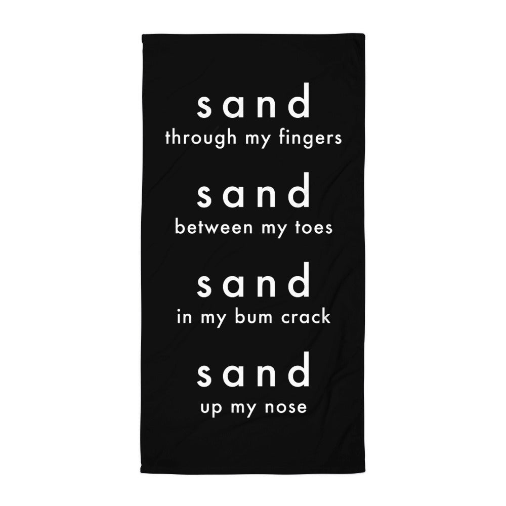 sand in |Towel