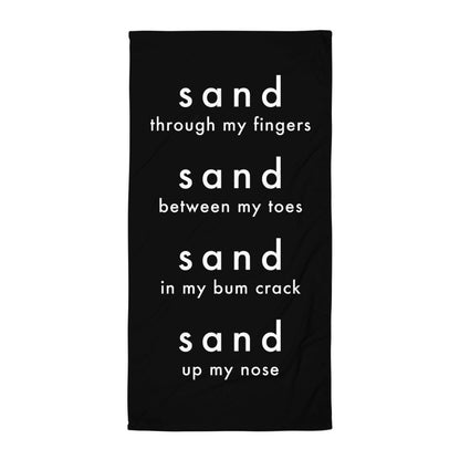 sand in |Towel