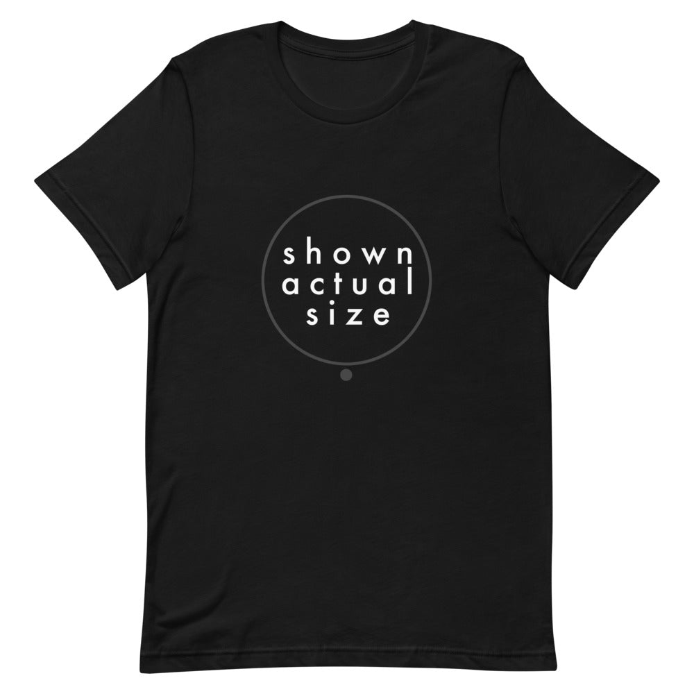 actual size | Yet strangely, in a range of sizes