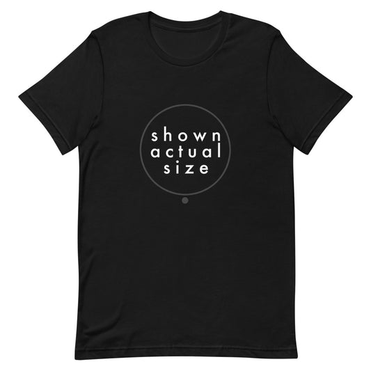 actual size | Yet strangely, in a range of sizes